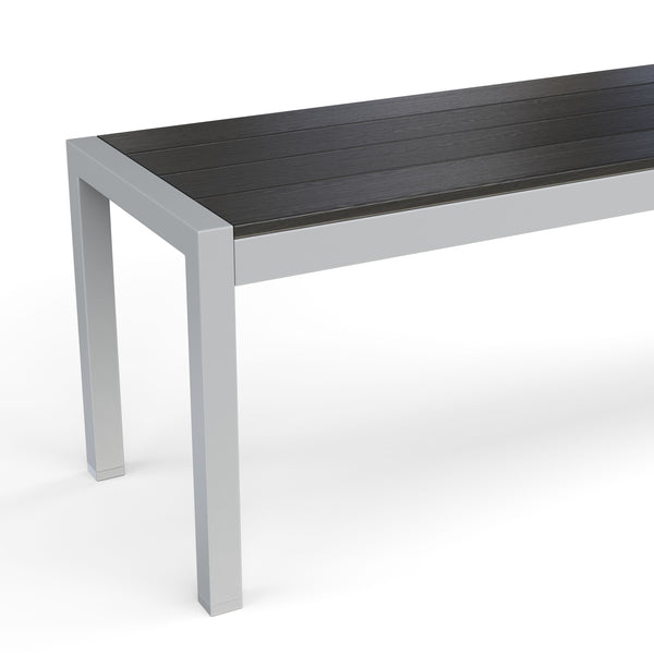 Bank Polywood 165cm, anthrazit