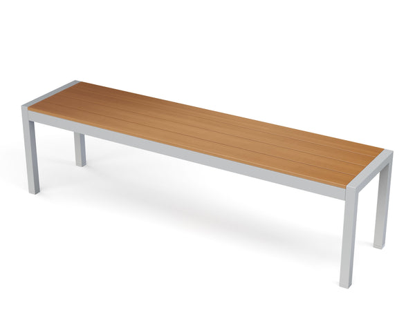 Bank Polywood 165cm, braun
