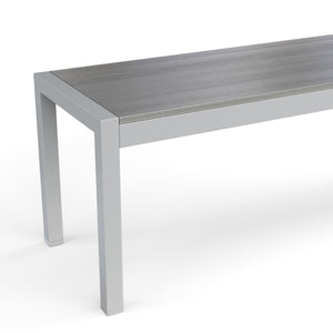 Bank Polywood 165cm, grau