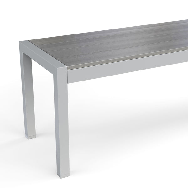 Bank Polywood 165cm, grau