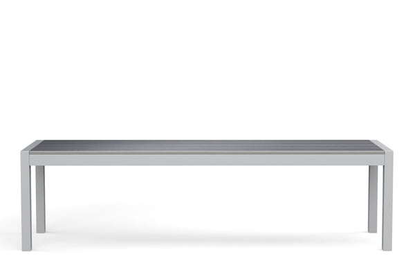 Bank Polywood 165cm, grau