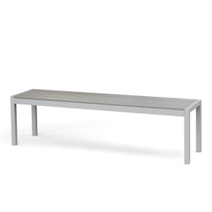 Bank Polywood 165cm, grau