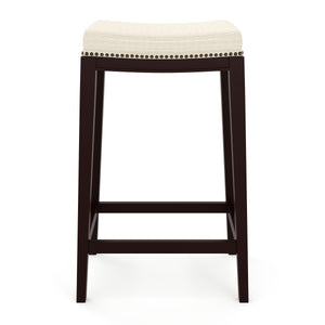 ALONSO bar stool, beige/dark brown