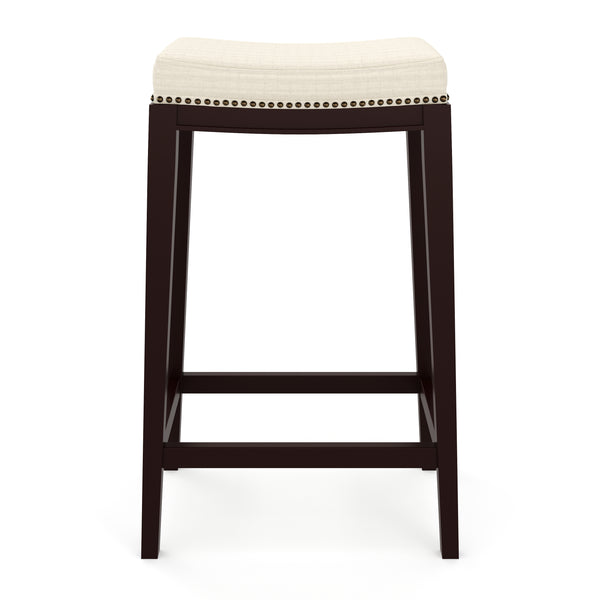 ALONSO bar stool, beige/dark brown