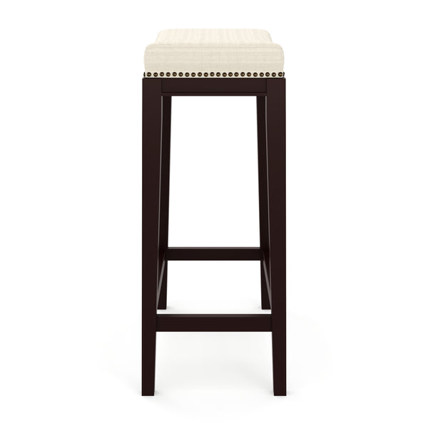 ALONSO bar stool, beige/dark brown