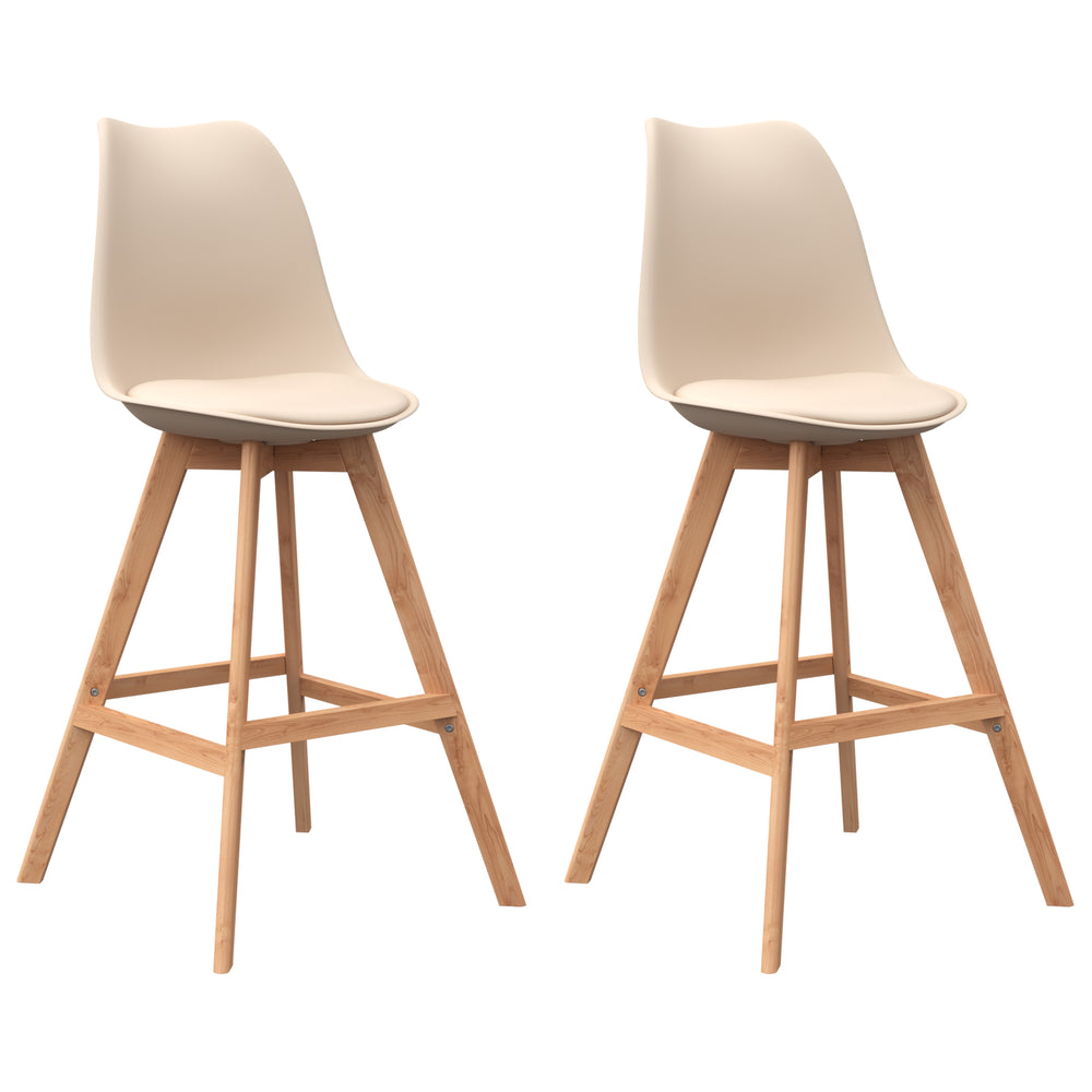Barhocker AMELIA beige 2er Set