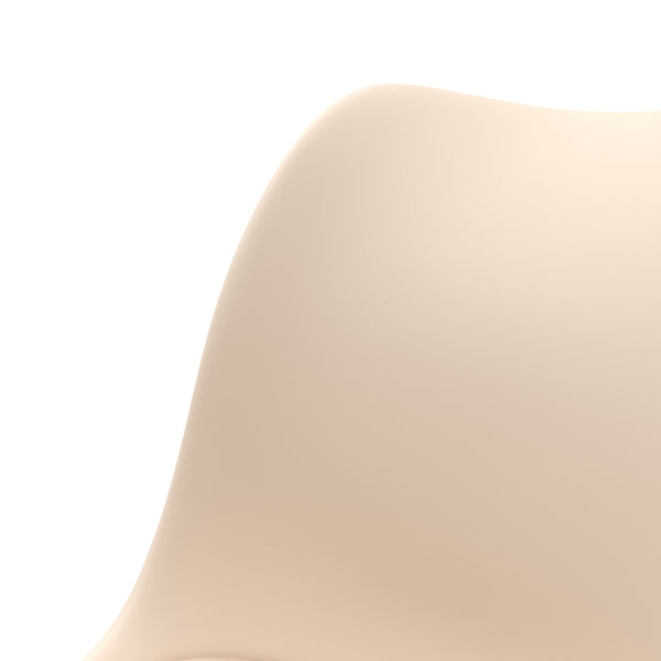 Tabourets de bar AMELIA, beige, lot de 2