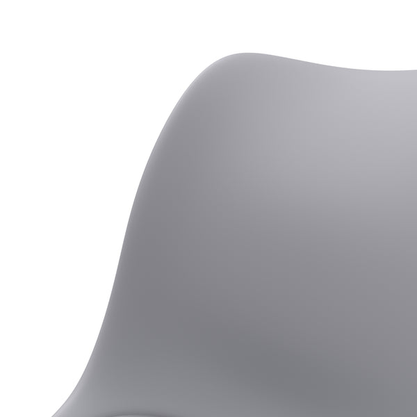 Tabourets de bar gris AMELIA, lot de 2