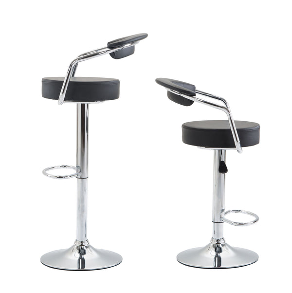 Wendy black bar stools, set of 2