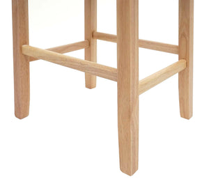 Barhocker Barstuhl Holz hellgrau helle Beine Stoff/Textil