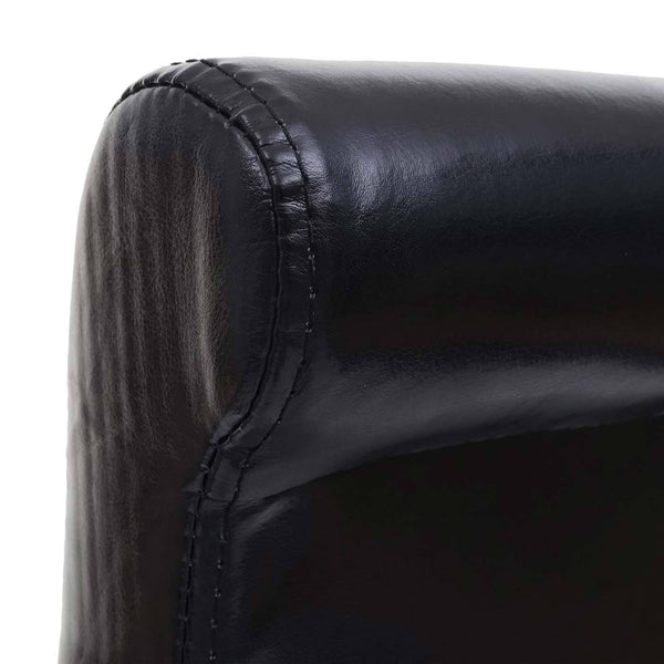 Barhocker Barstuhl Holz schwarz dunkle Beine Leder