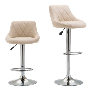 Jasper bar stools, beige, set of 2