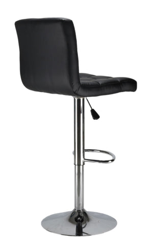 Lima black bar stools in a set of 2