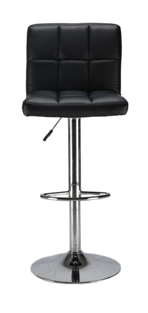 Lima black bar stools in a set of 2