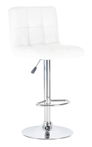 Lima white bar stools in a set of 2