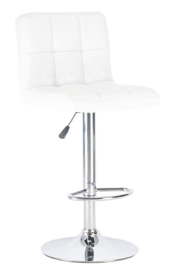 Lima white bar stools in a set of 2