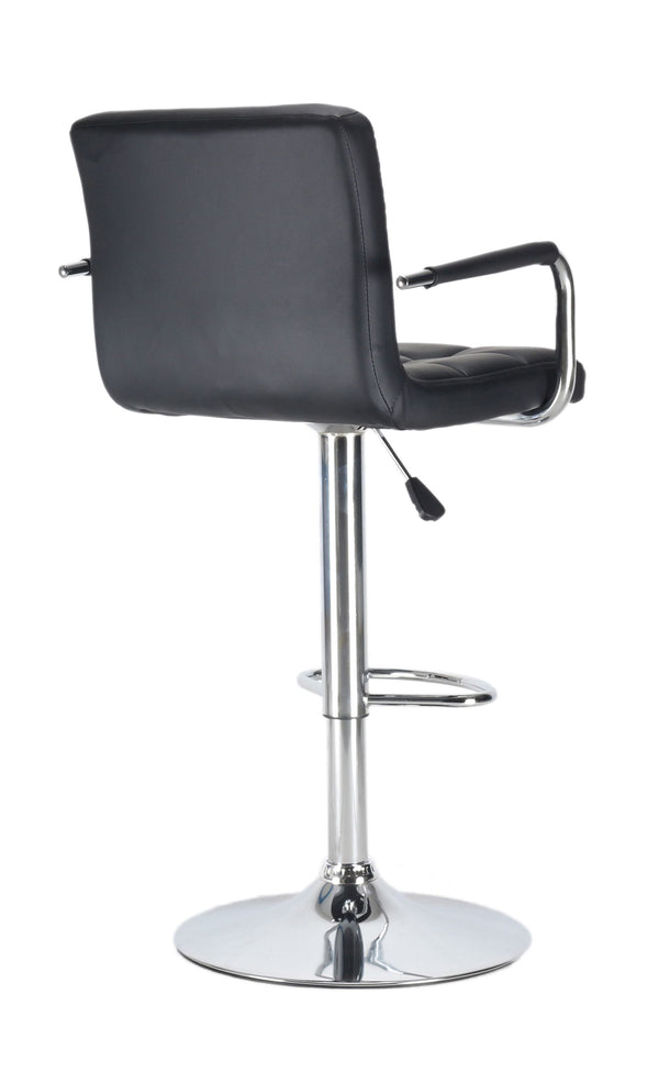 Luisa black bar stools in a set of 2