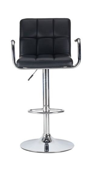 Luisa black bar stools in a set of 2