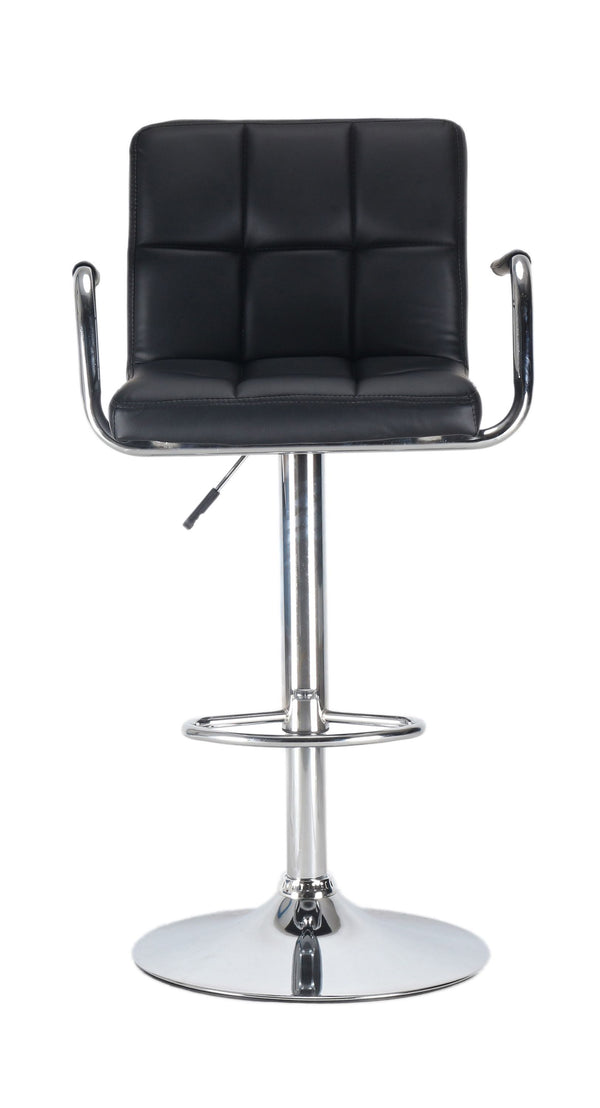Luisa black bar stools in a set of 2