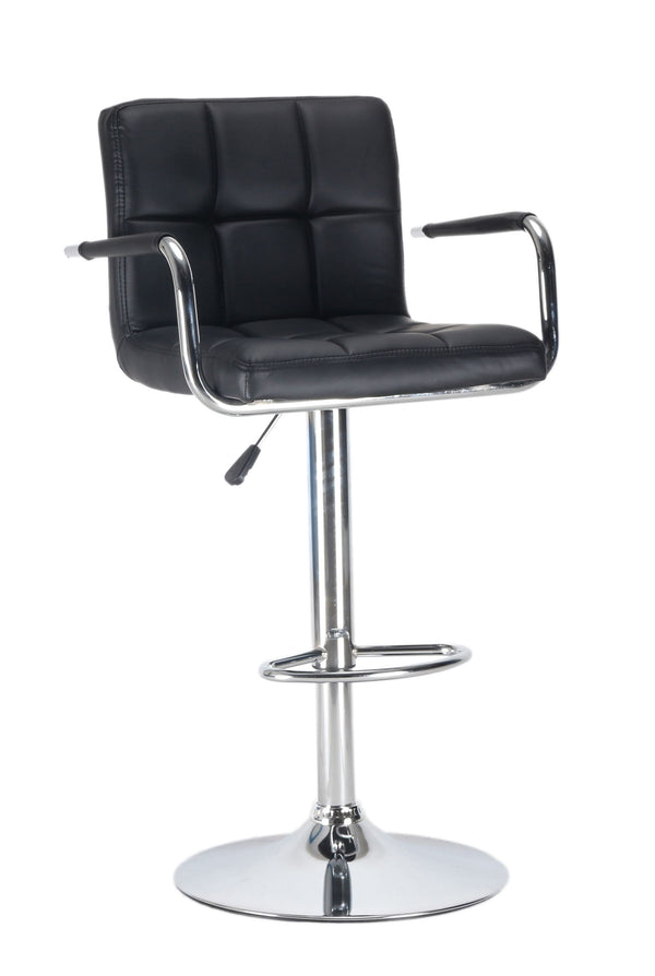 Luisa black bar stools in a set of 2