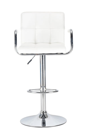 Luisa white bar stools in a set of 2