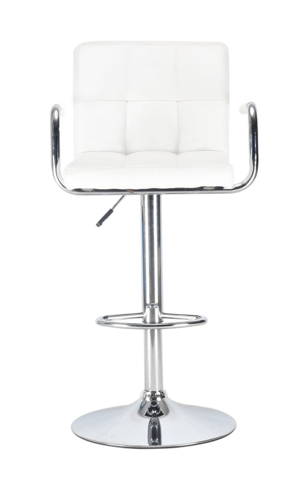 Luisa white bar stools in a set of 2