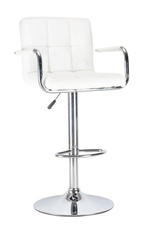 Luisa white bar stools in a set of 2