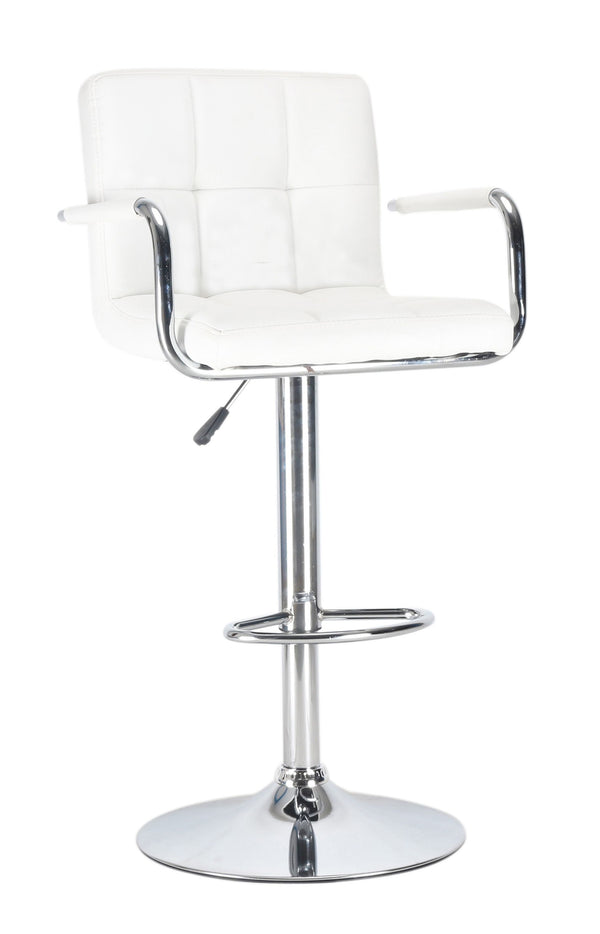 Luisa white bar stools in a set of 2