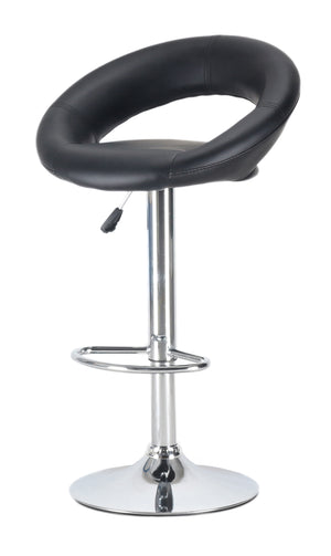 Wanda black bar stools in a set of 2