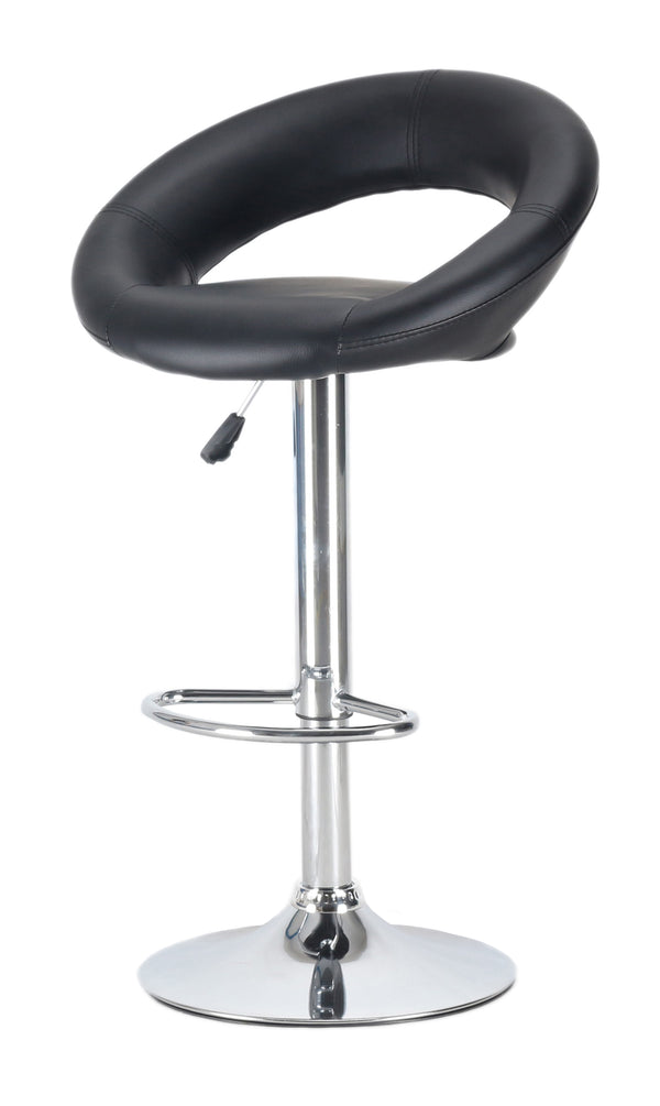 Wanda black bar stools in a set of 2