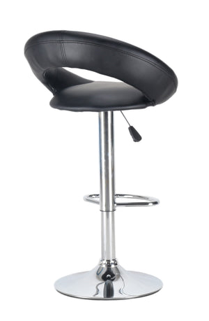 Wanda black bar stools in a set of 2