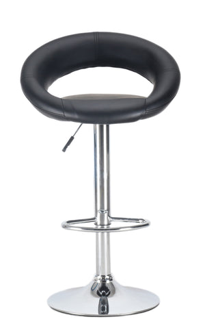 Wanda black bar stools in a set of 2