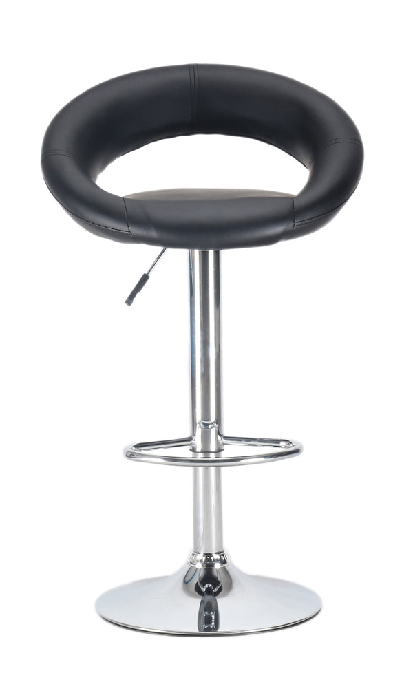 Wanda black bar stools in a set of 2