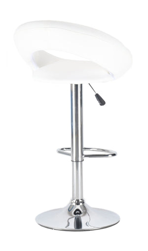 Wanda white bar stools in a set of 2