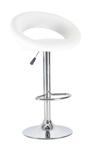 Wanda white bar stools in a set of 2