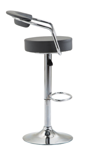 WENDY bar stools, anthracite, set of 2