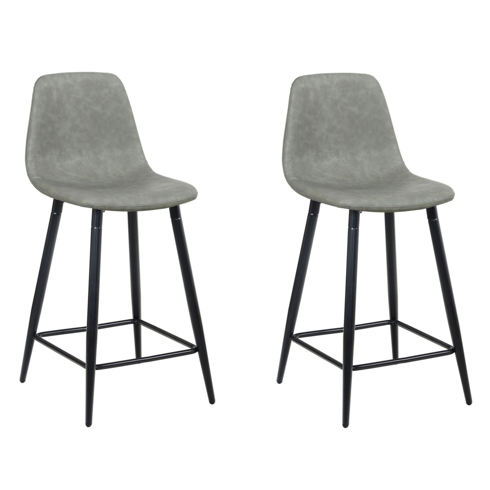 Barhocker DAVY grau 2er Set