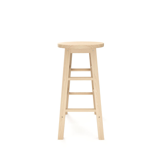 Barhocker Holz NORBERT 61 cm 2er Set natur