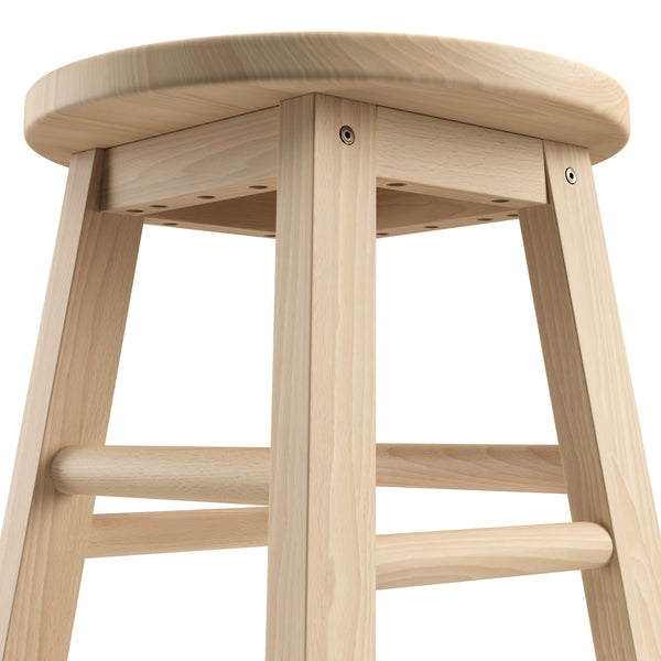 Barhocker Holz NORBERT 61 cm 2er Set natur