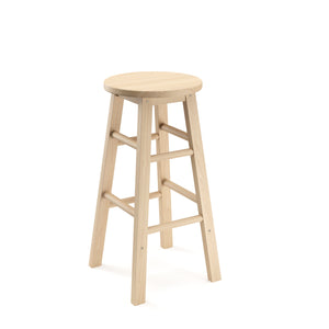 Barhocker Holz NORBERT 61 cm 2er Set natur