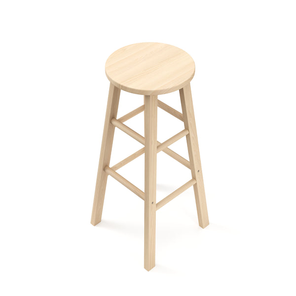 Barhocker Holz NORBERT 73 cm 2er Set natur