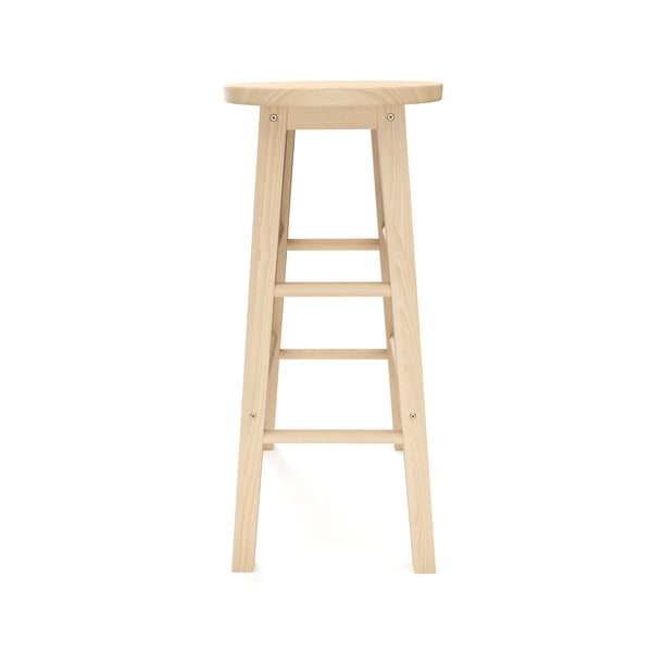 NORBERT wooden bar stool, 73 cm, natural