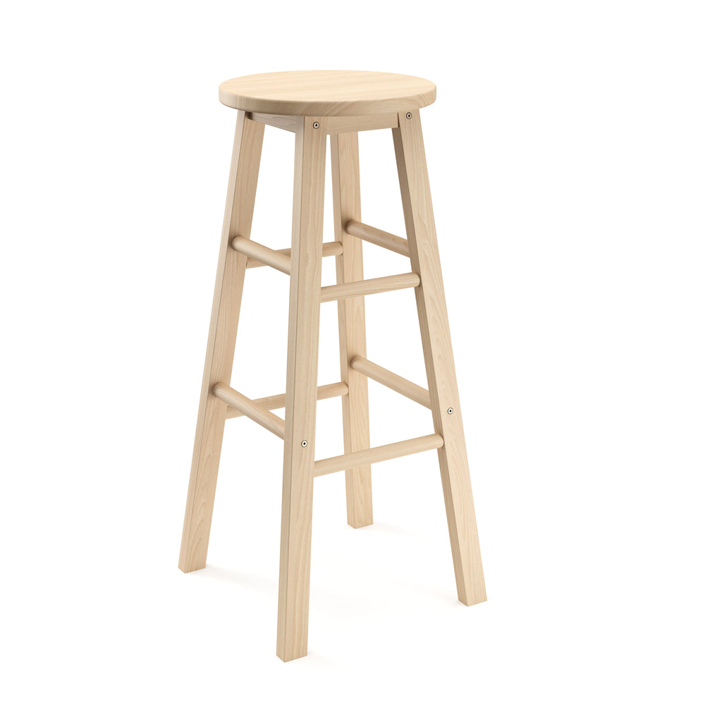 NORBERT wooden bar stool, 73 cm, natural