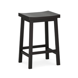 Barhocker Holz VELARI 2er Set schwarz