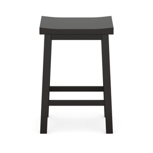 Barhocker Holz VELARI 2er Set schwarz