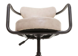 Barhocker Industrial Wildleder-Optik vintage beige JAM-H10