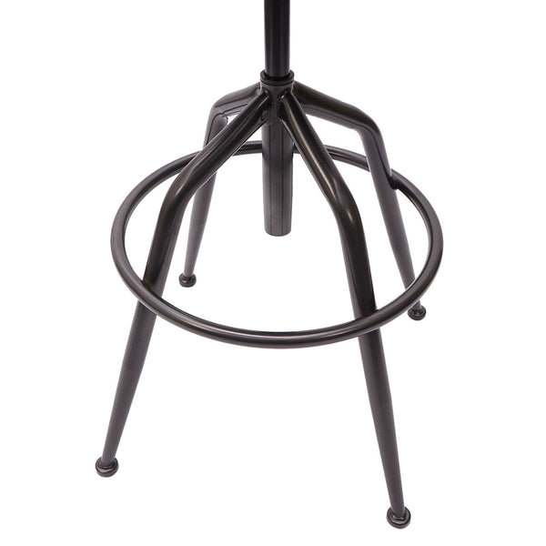 Barhocker Industrial Wildleder-Optik vintage grau JAM-H10