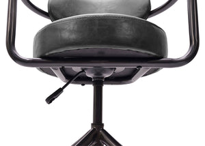 Barhocker Industrial Wildleder-Optik vintage grau JAM-H10