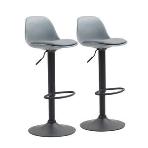 JESSY bar stool set of 2, grey