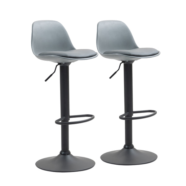 JESSY bar stool set of 2, grey